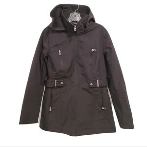 NEW Nautica Black Rain Coat Trench